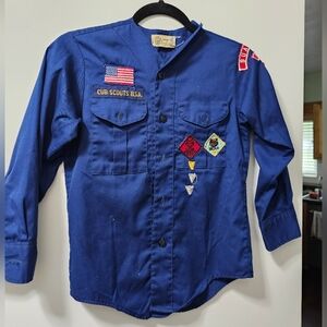 Vintage 1950's Cub Scouts of America Uniform Shirt. Troop #33 in Suamico, WI